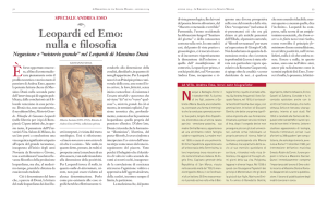Leopardi ed Emo: nulla e filosofia