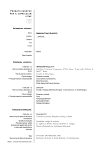 CV - Università degli Studi dell`Insubria