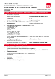 Scheda Dati di Sicurezza: Soluzione tampone pH 7,00