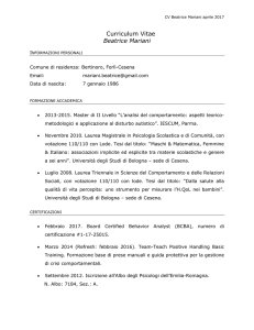 Beatrice Mariani - Pane e Cioccolata