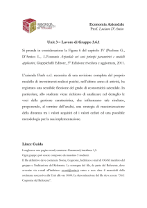 Economia Aziendale Prof. Luciano D`Amico Unit 3 – Lavoro di