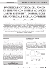 protezione catodica del fondo di serbatoi con sistemi ad anodi