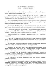 “IL GIORNO DELLA MEMORIA” ROMA