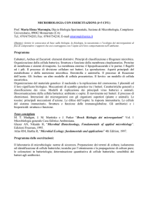 MICROBIOLOGIA CON ESERCITAZIONI