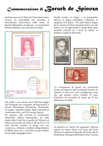 Commemorazione di Baruch de Spinoza