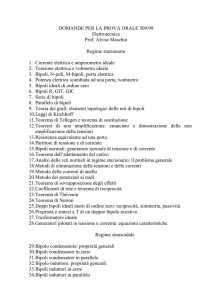 DOMANDE PER LA PROVA ORALE 509/99 Elettrotecnica Prof