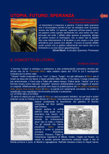 UTOPIA, FUTURO, SPERANZA