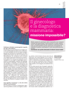 Il ginecologo e la diagnostica mammaria