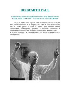 HINDEMITH PAUL - Magia dell`opera