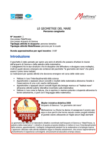 LE GEOMETRIE DEL MARE