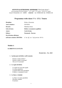 DIRITTO - ECONOMIA - Istituto Superiore Sorgono