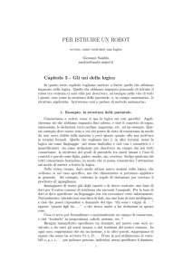 per istruire un robot