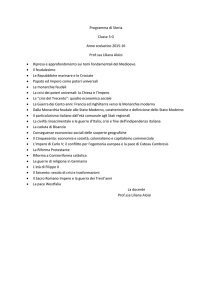 Programma storia 3 G