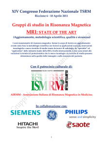 Gruppi di studio in Risonanza Magnetica