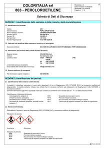 COLORITALIA srl 803 - PERCLOROETILENE