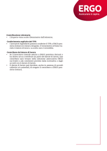 Tipologie di contribuzione