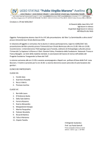 Partecipazione alunne classi III A e IVC alla presentazione del libro