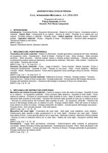 Fisica Generale - Prof. Renzo Campanella