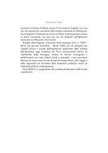 Giampaolo Atzei Laureato in Scienze Politiche presso l`Università di