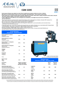 CGM 22DE - CGM Gruppi Elettrogeni