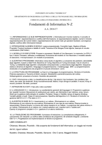 Fondamenti di Informatica NZ