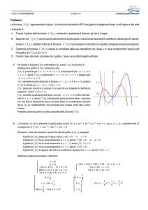 Problema 1 La funzione ( ) f x rappresentata in figura 1 è continua e