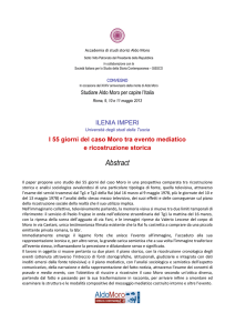 I 55 giorni del caso Moro tra evento mediatico e ricostruzione storica