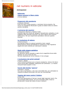 Benvenuti nel sito Le Scienze.it