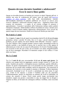 Quanto devono dormire bambini e adolescenti? Ecco le nuove linee