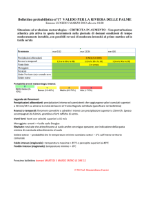 Il bollettino meteo probabilistico
