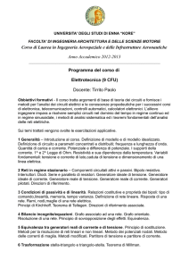 Corso di Laurea in Ingegneria Aerospaziale e delle Infrastrutture