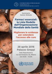 28 aprile 2016 Palazzo Greppi - Università degli Studi di Milano