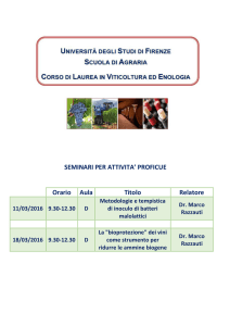 SEMINARI PER ATTIVITA` PROFICUE Orario Aula Titolo Relatore