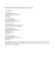 Commissione Sociologia Economica I