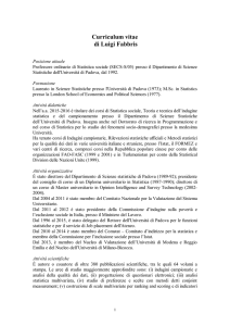 Prof. Luigi Fabbris - Nucleo di Valutazione