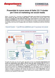 Presentata la nuova wave di Italia 2.0: 5 cluster per 5 leve di
