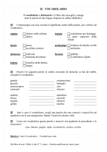 il vocabolario - Docenti Lingua e Cultura Enti