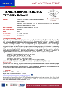 tecnico computer grafica tridimensionale