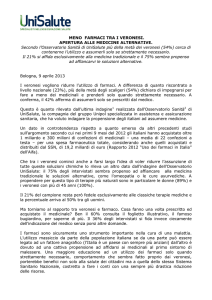 osservatorio unisalute: italiani, fiducia (quasi) cieca alla sanità