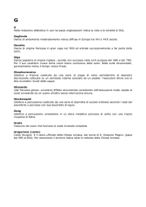 G Nella notazione alfabetica in uso nei paesi anglosassoni indica la