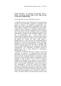 Sandro Mezzadra, La condizione postcoloniale. Storia e
