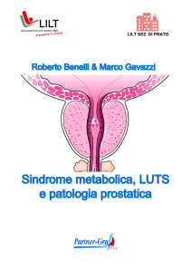 Sindrome metabolica, LUTS e patologia prostatica