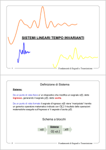 sistemi lineari tempo invarianti