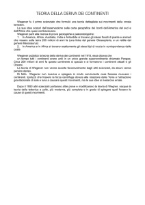 TEORIA DELLA DERIVA DEI CONTINENTI