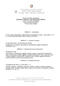 lingue e cultura greca - Liceo Carlo Rinaldini