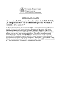 Un film per riflettere sul riscaldamento globale: “Se non lo fermiamo