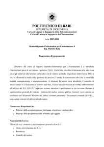 Programma del corso - SisInfLab