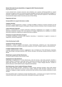 Prof. Domenico Ursino Programma del Corso
