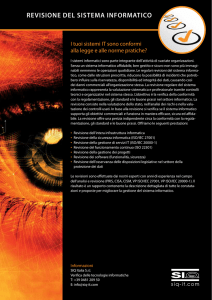 revisione del sistema informatico - SIQ