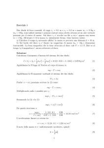 Esercizio 1 Due dischi di ferro coassiali, di raggi r1 = 0.1me r2